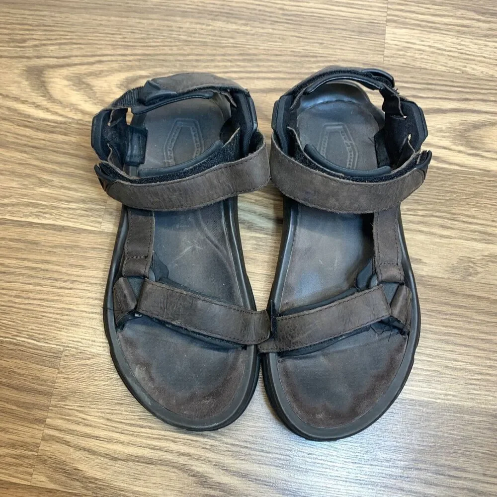 Teva Terra Fi 4 Mens Turkish Coffee  Leather Walking Sandals‎ Brown 9